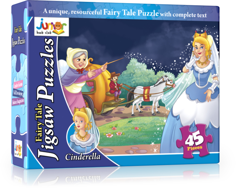 CINDERELLA Fairy Tale Jigsaw Puzzle Box Card Puzzle