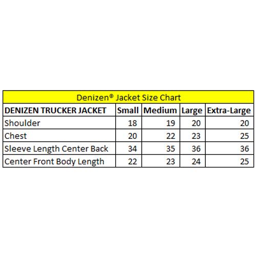 denizen size chart