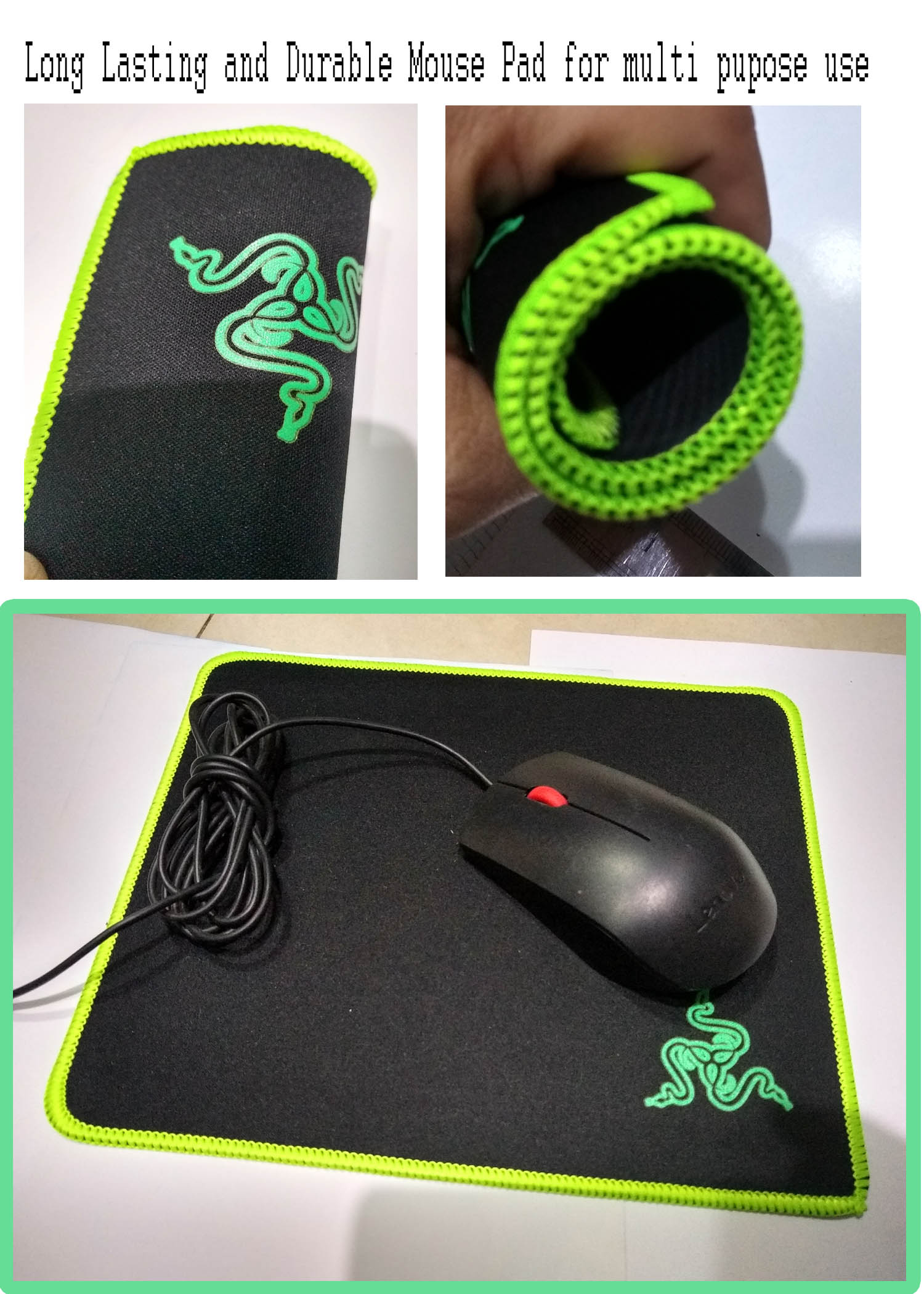 Gaming Mouse Pad for Gaming and Normal Use Smooth Surface Computer Desk Pad