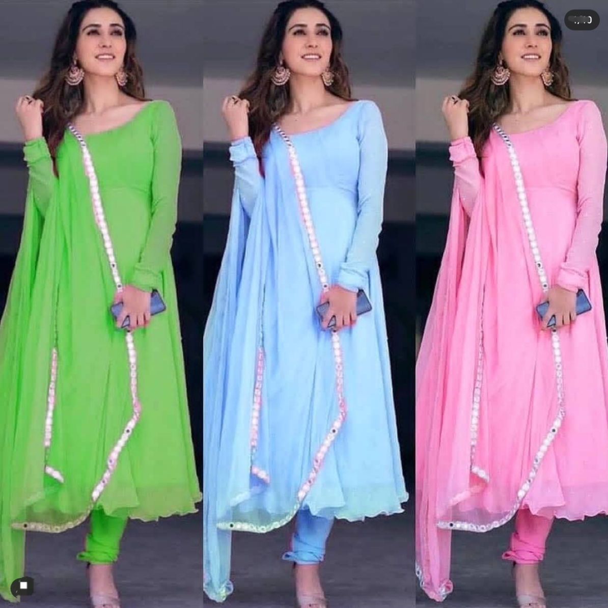 simple chiffon frocks