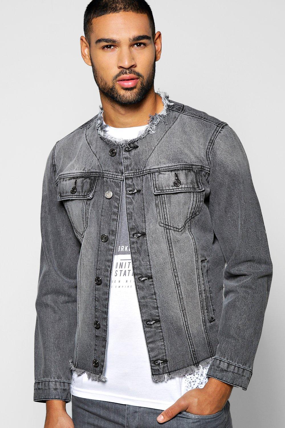 boohoo denim jacket mens