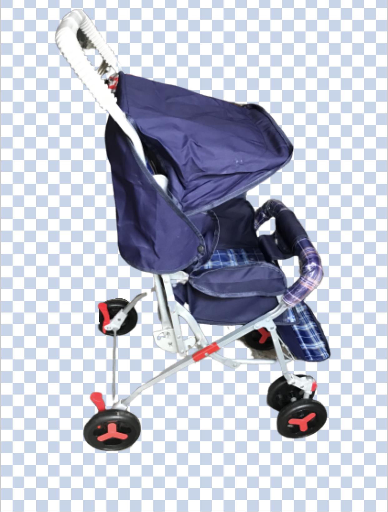 Alloy Foldable Baby Stroller Pram For Newborn Blue color