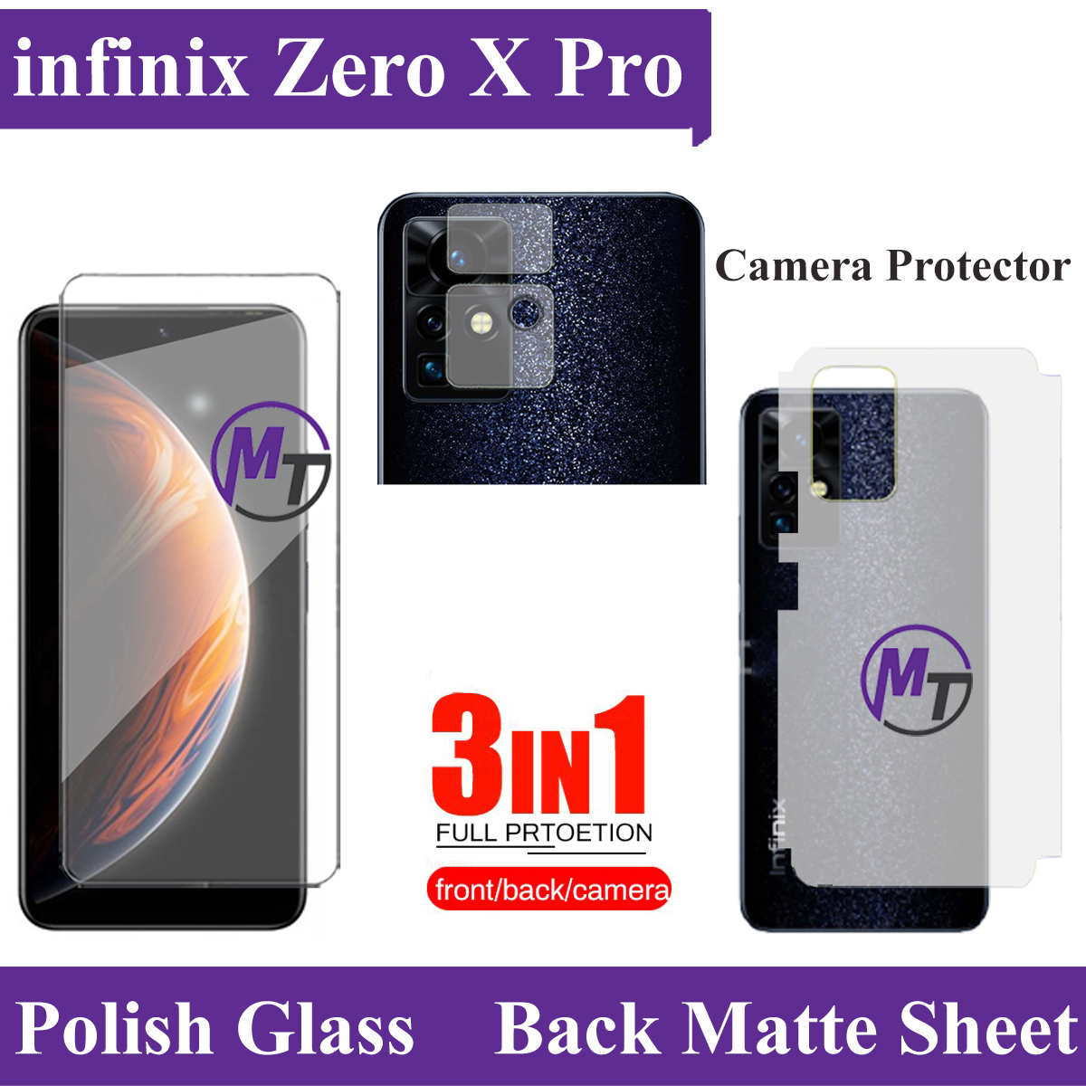 infinix zero x pro back glass