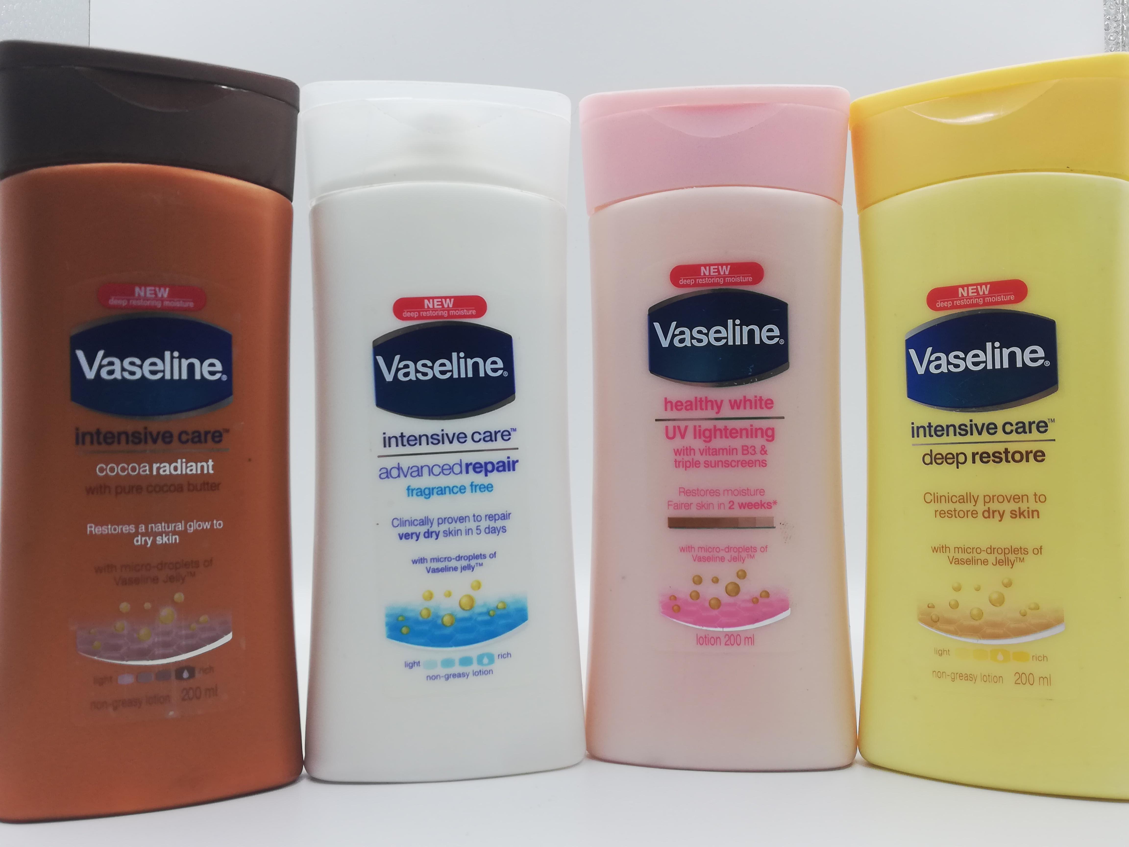 vaseline body lotion in winter