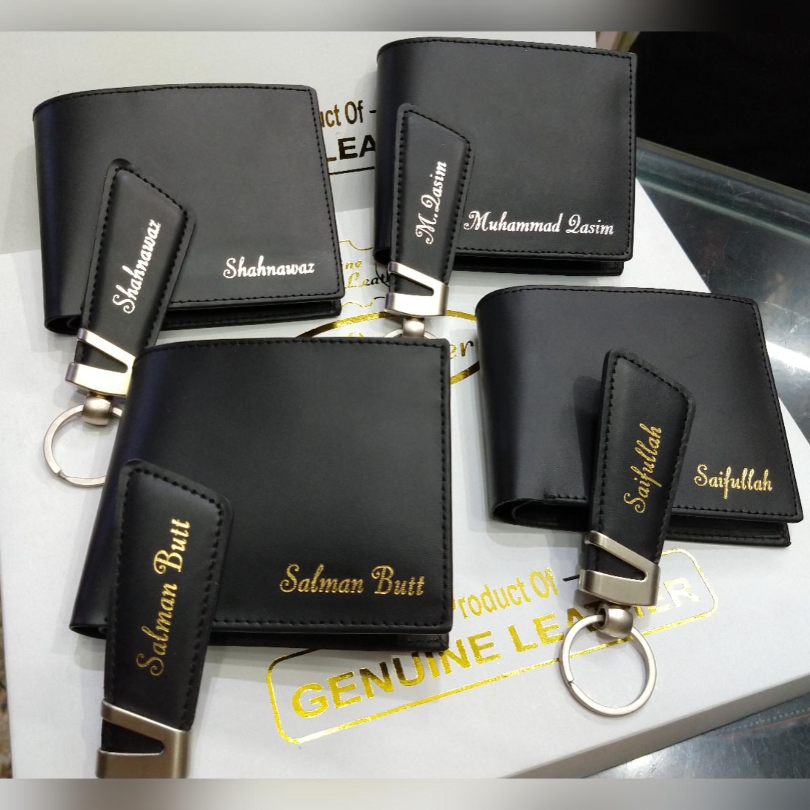 wallet and keychain set