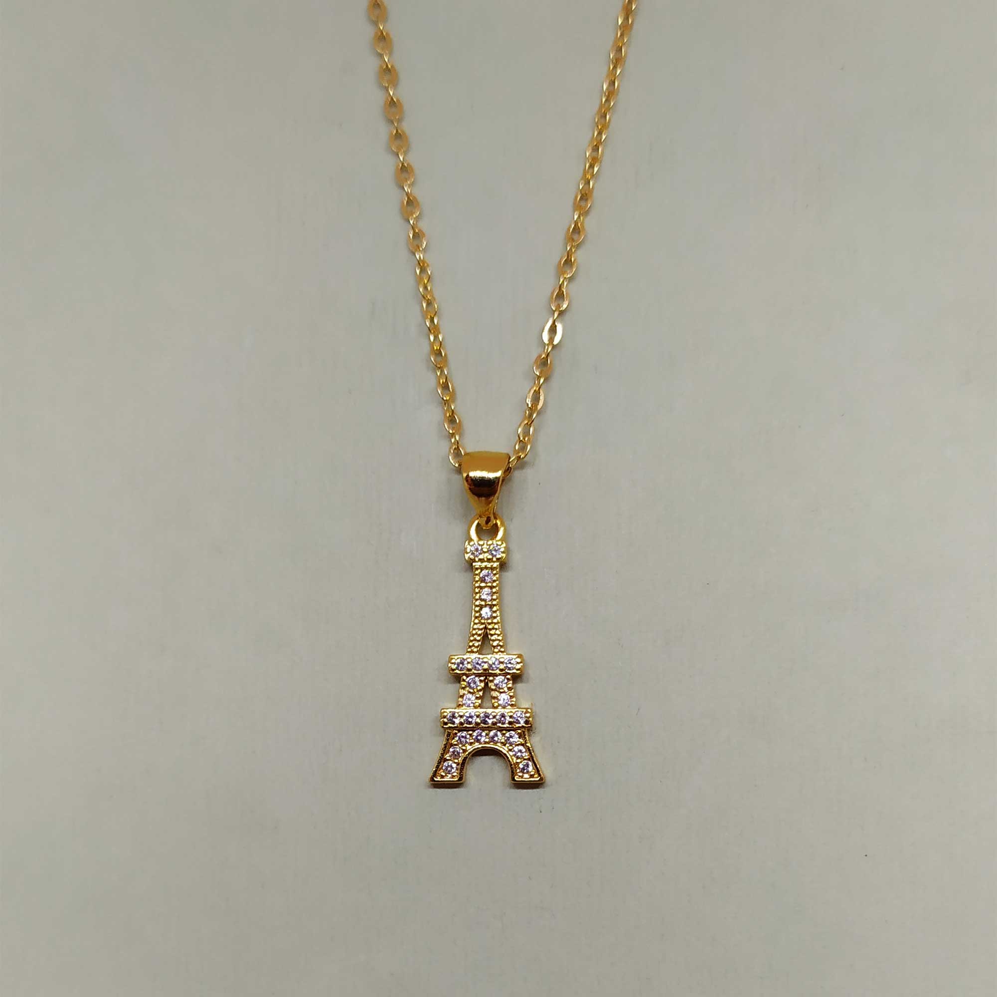 Eiffel tower deals locket chain