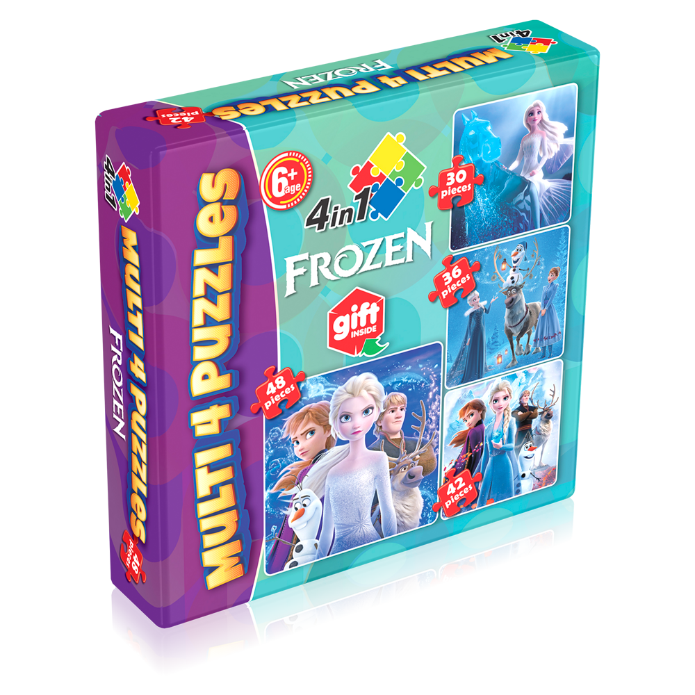 “frozen” Multi 4 Puzzles Jigsaw Puzzles