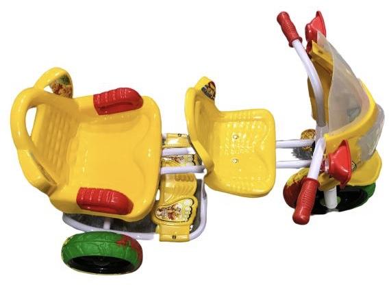 Double Seat Safari Baby Tricycle With 