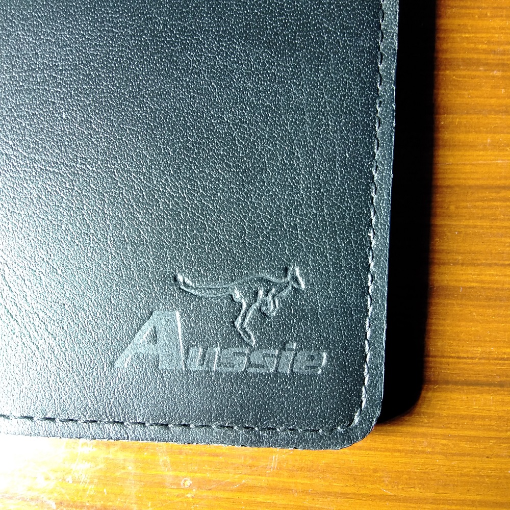 Genuine Leather Passport Cover Black