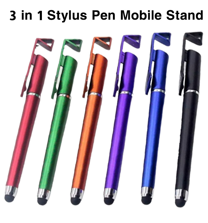 Mobile Stand Mobile Phone Touch Screen Pen Universal 3-in-1