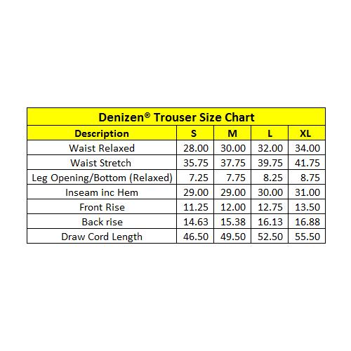 denizen size chart