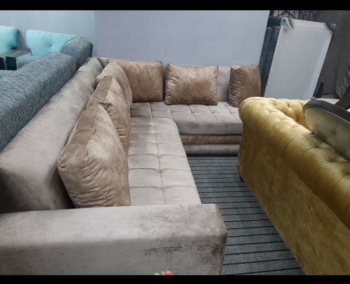 Used l deals shape sofa set