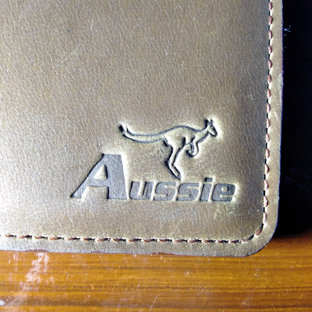 Genuine Leather Passport Cover Brown