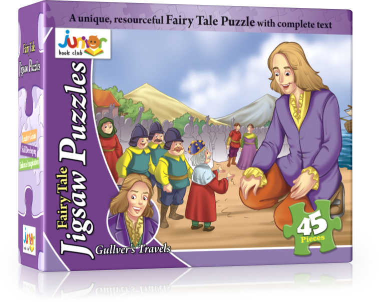 GULLIVER's TRAVEL Fairy Tale Jigsaw Puzzle Box    Learning Activity
